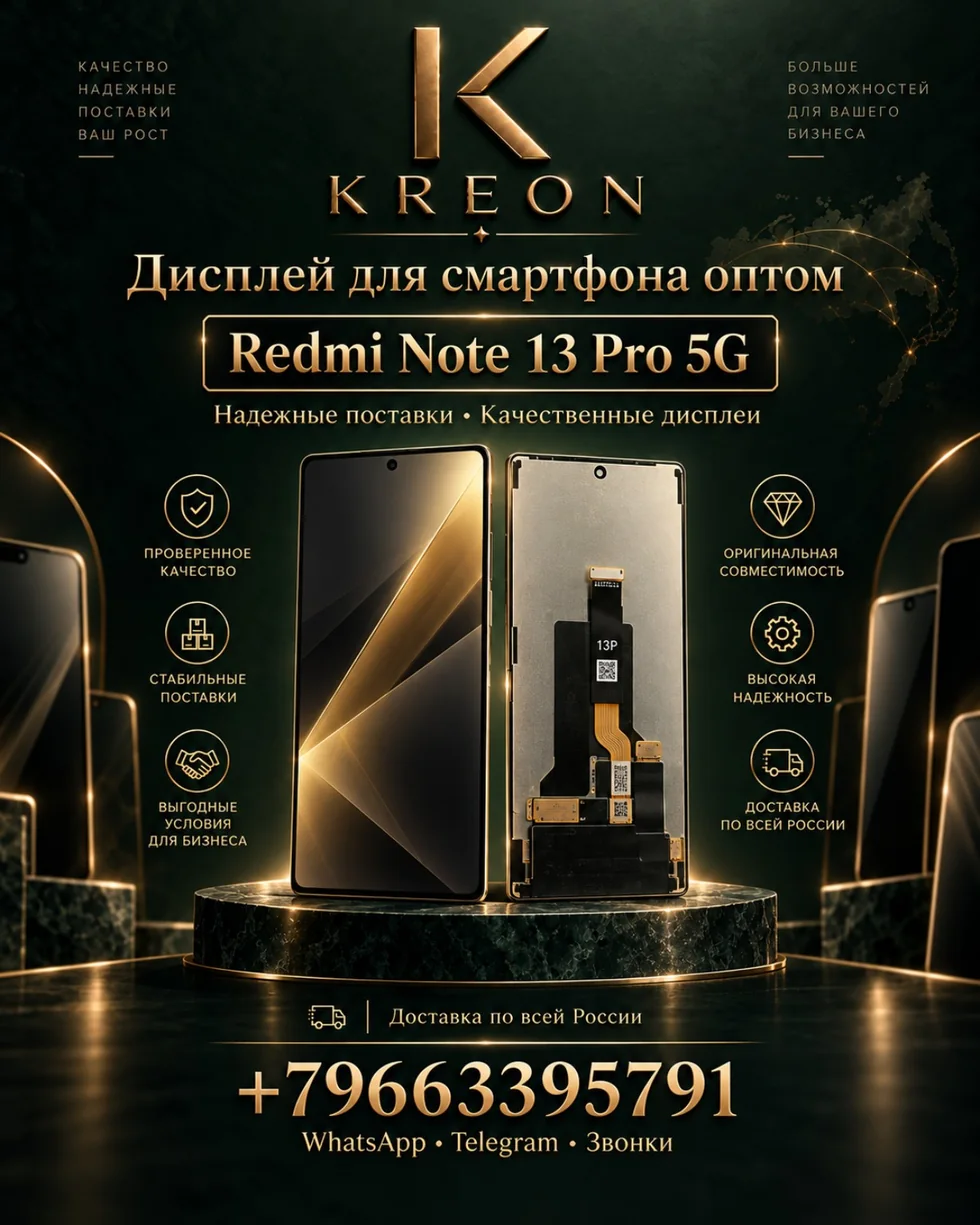 Дисплей Redmi Note 13 Pro 5G оптом — KREON Москва