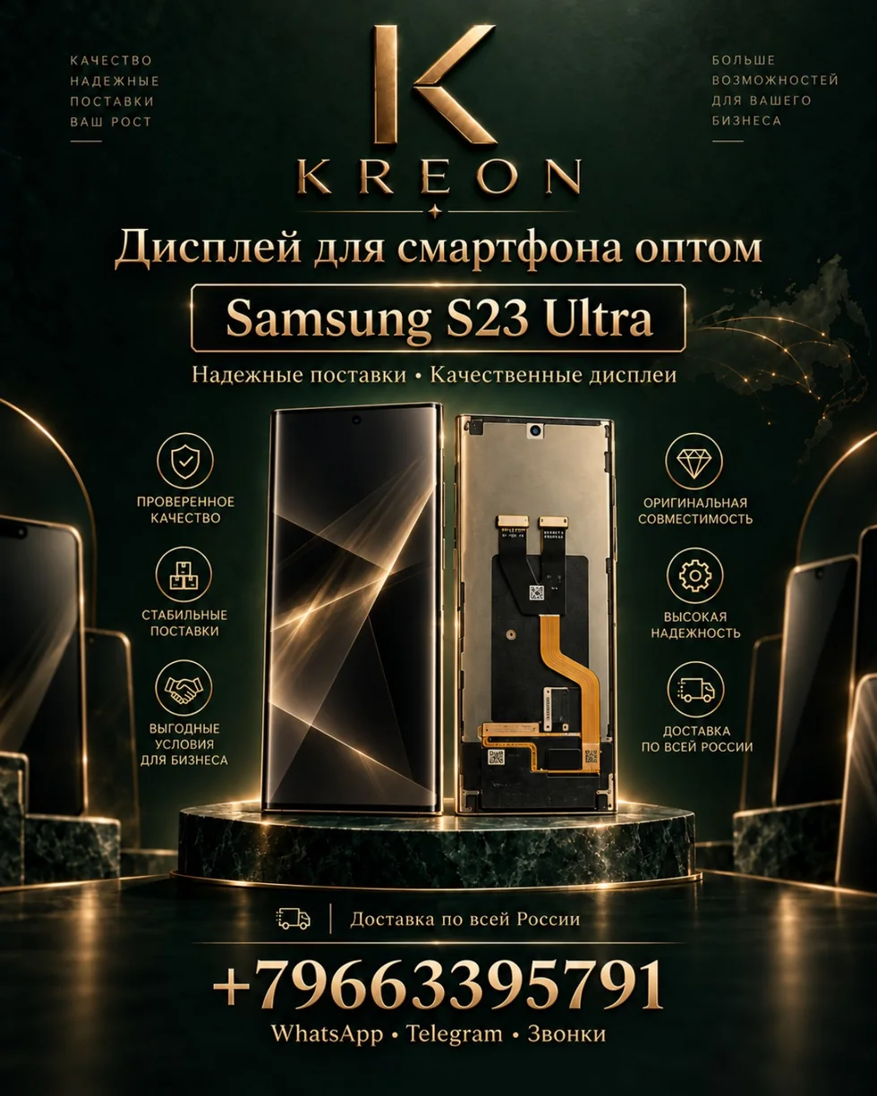 Дисплей Samsung S23 Ultra оптом — KREON Москва