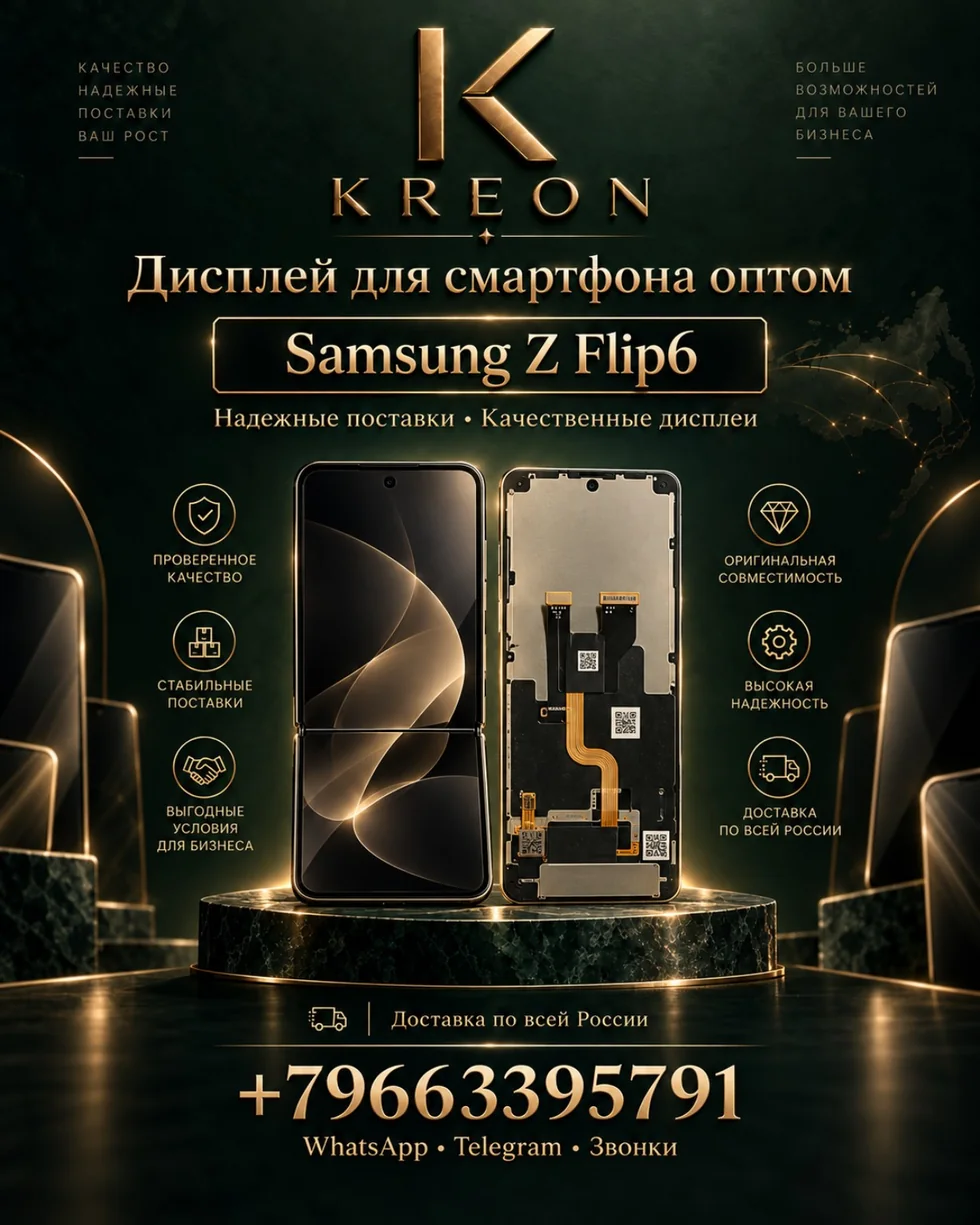 Дисплей Samsung Z Flip6 оптом — KREON Москва